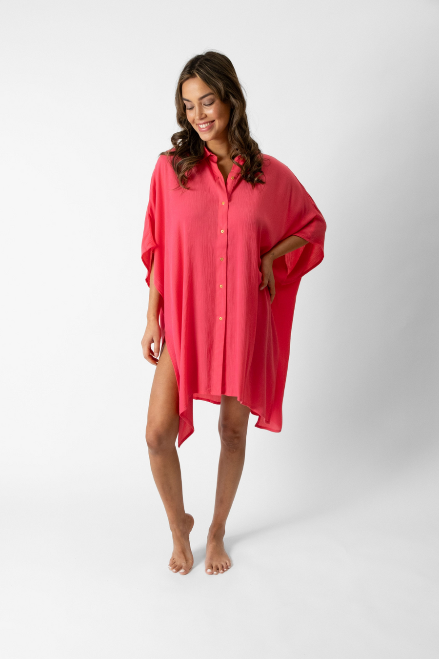 Robe grande chemise Miami