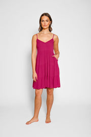 Miami Tiered Strappy Mini Dress