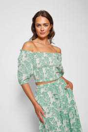 Haut court à smocks Bloom