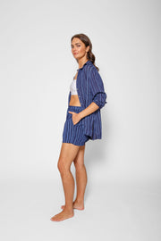 Marina Stripe Relaxed Button Up Shirt