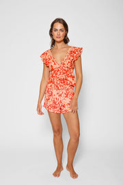 Valencia Short Set in Valencia Flower