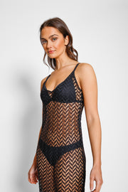 Zuma Crochet Beach Cover Up Slip Dress