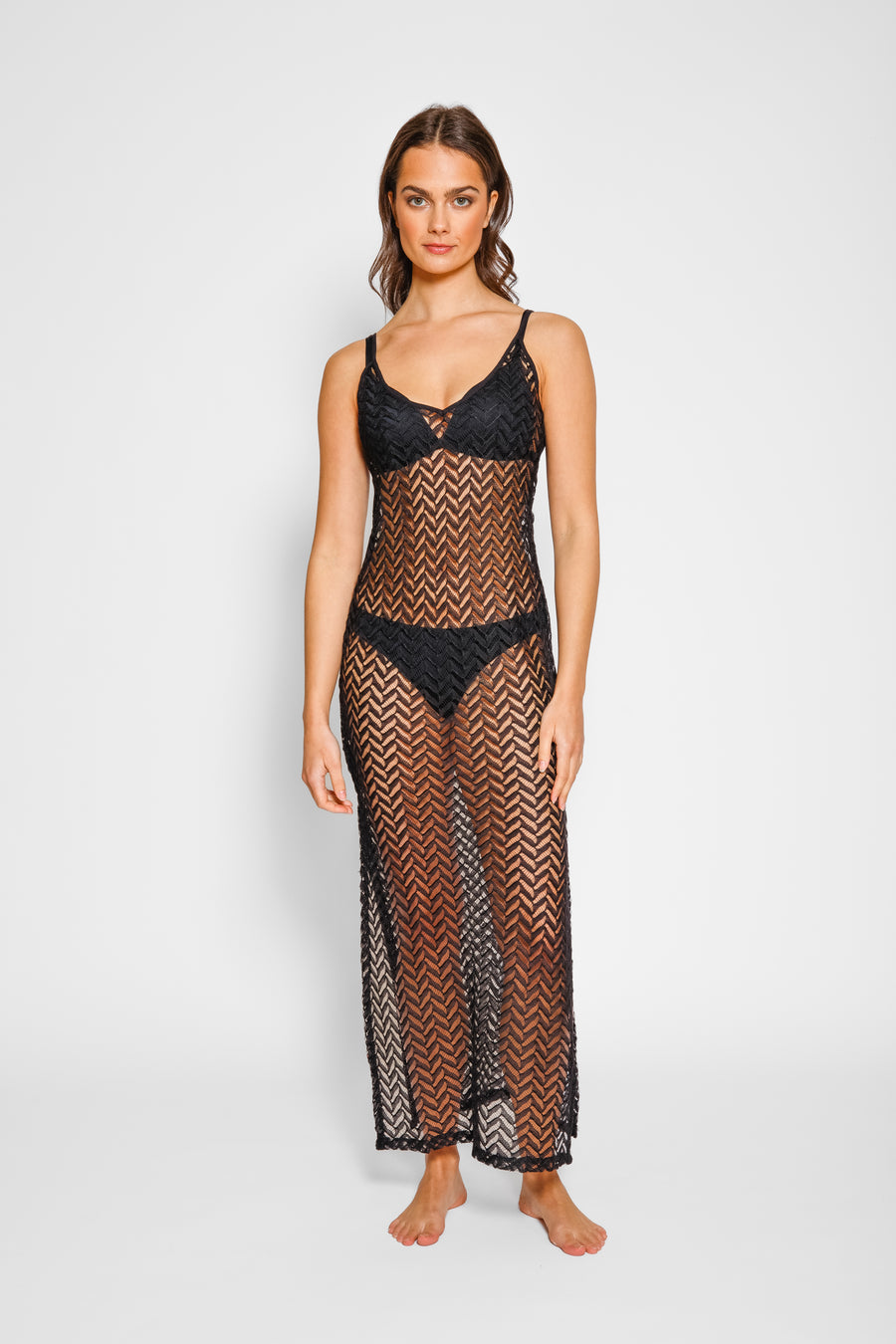 Zuma Crochet Beach Cover Up Slip Dress