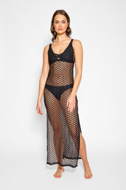 Zuma Crochet Beach Cover Up Slip Dress