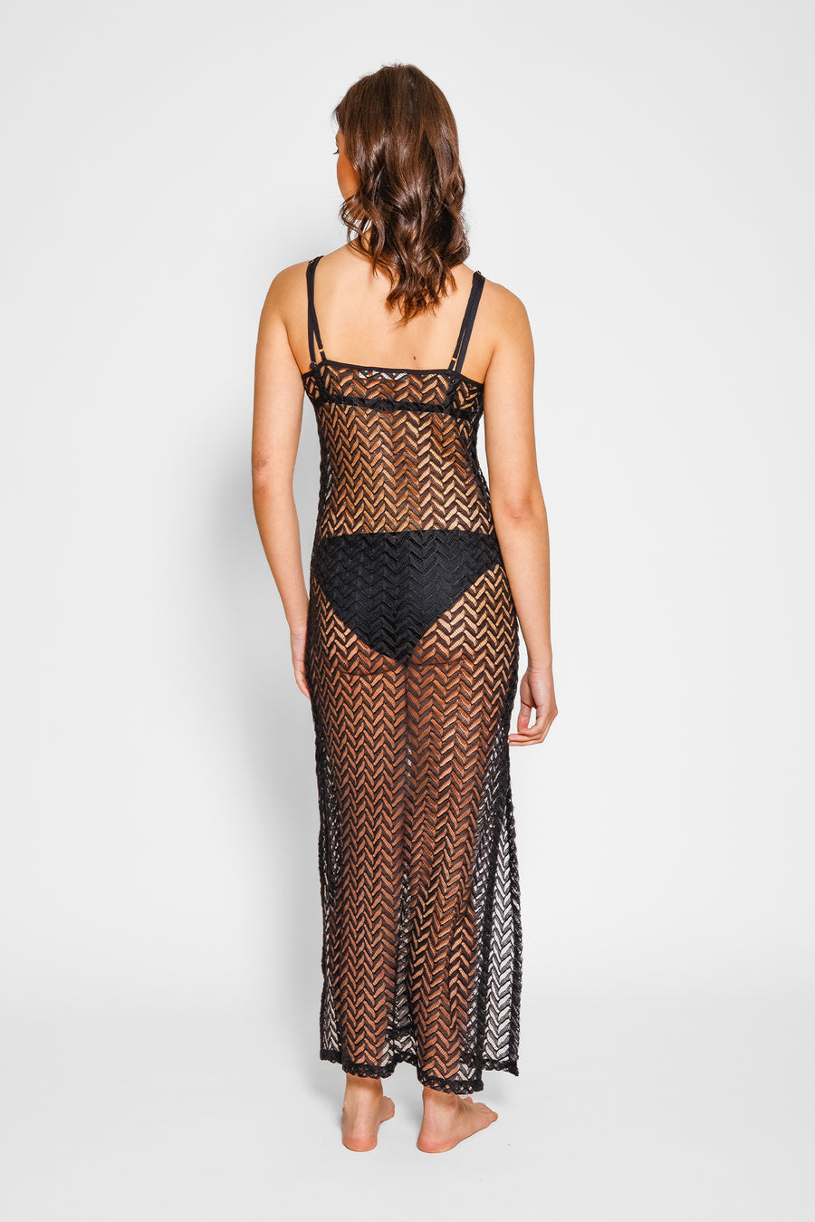 Zuma Crochet Beach Cover Up Slip Dress