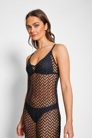 Zuma Crochet Beach Cover Up Slip Dress