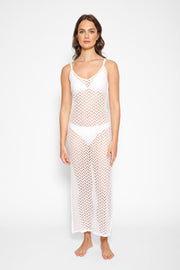 Zuma Crochet Beach Cover Up Slip Dress