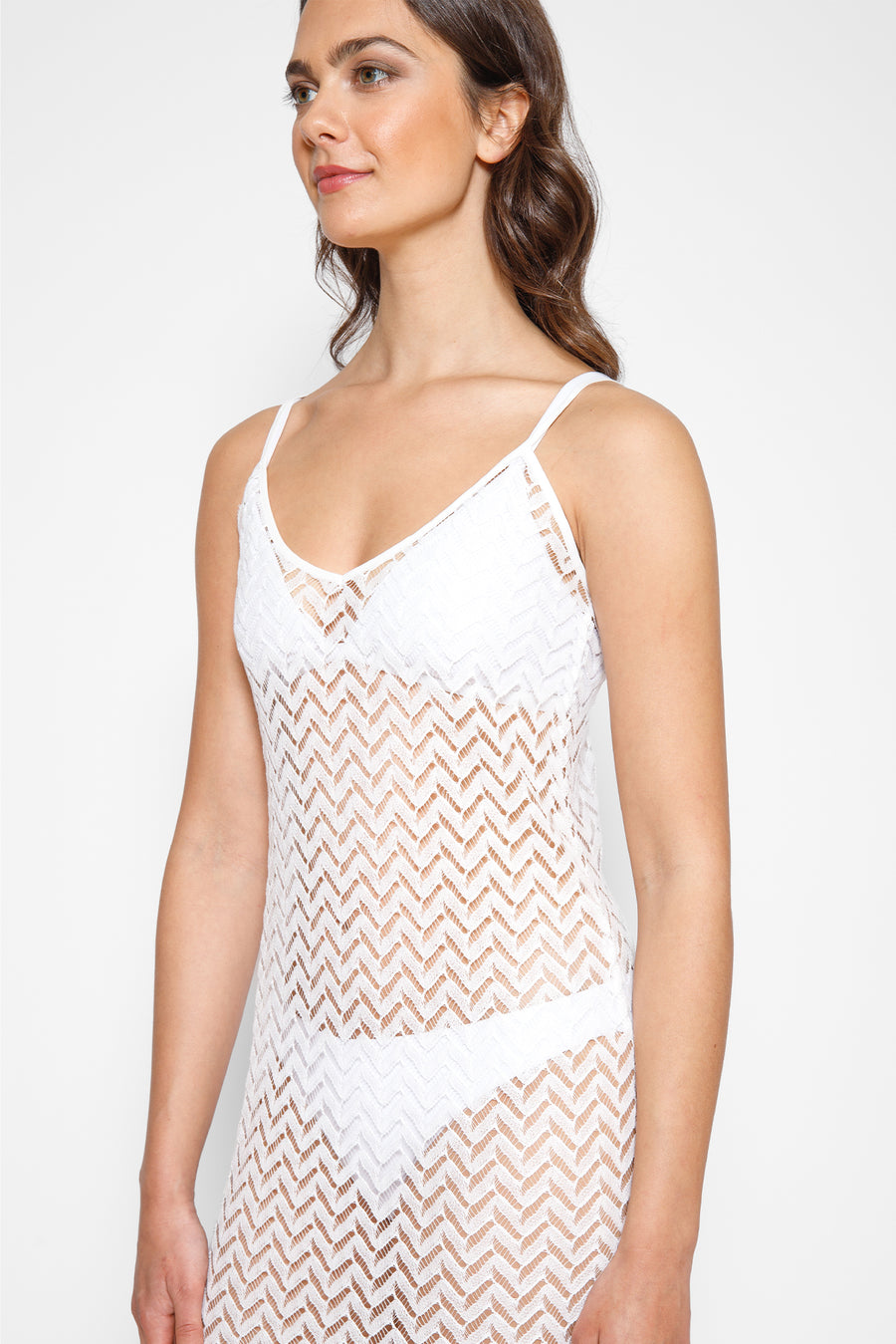 Zuma Crochet Beach Cover Up Slip Dress