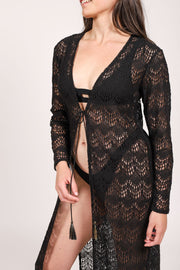 Flamenco Lace Long Cardigan