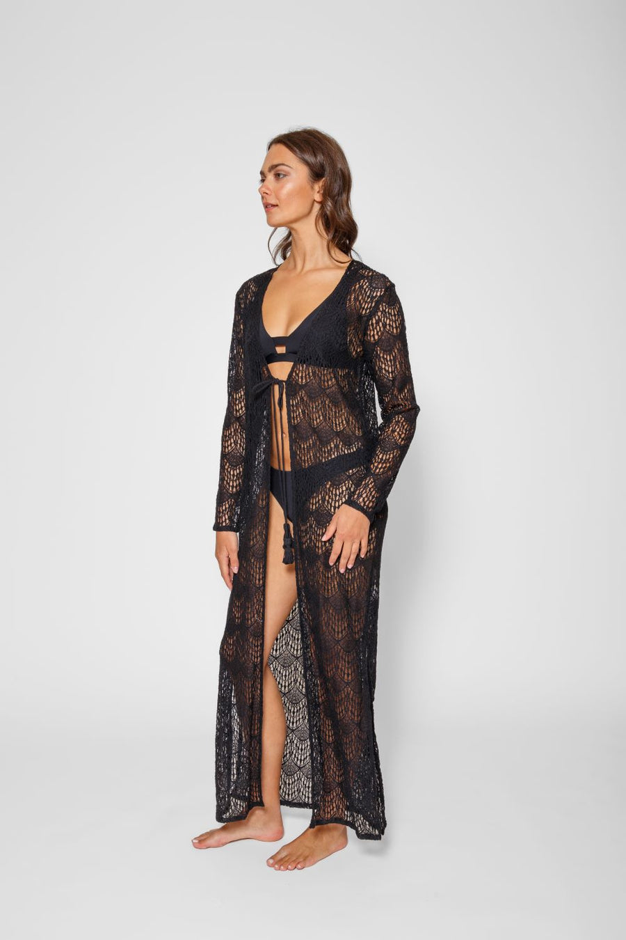 Flamenco Lace Long Cardigan