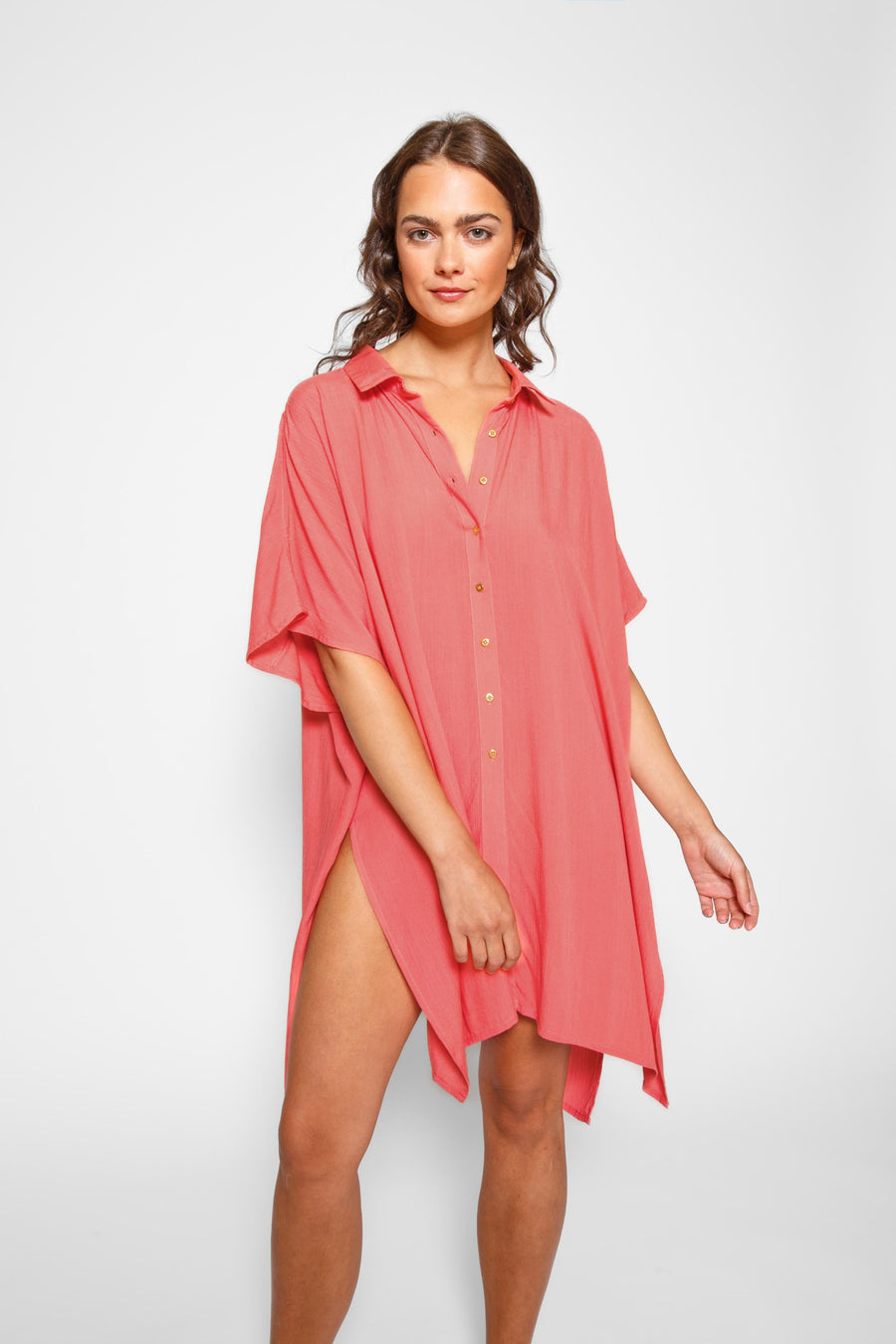 Robe grande chemise Miami