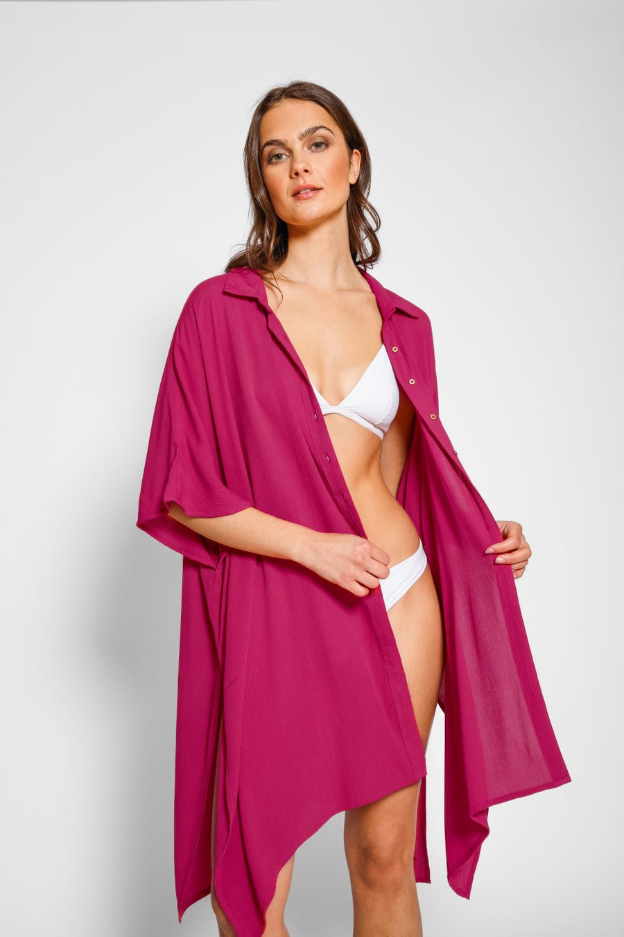 Robe grande chemise Miami