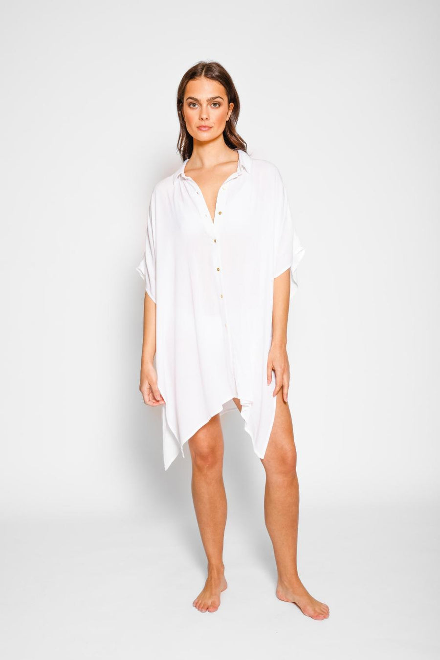 Miami Big Shirt Dress - Sangria / L Miami Big Shirt Dress - Sangria / L
