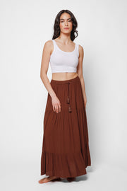 Miami Tiered Boho Maxi Skirt