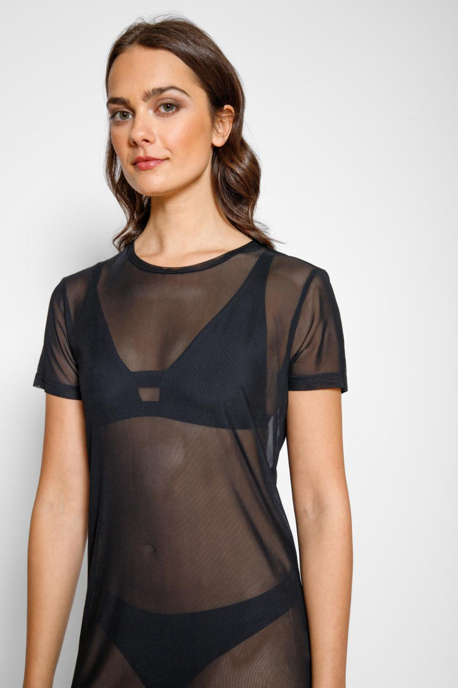 Robe mini-t-shirt en maille Escape