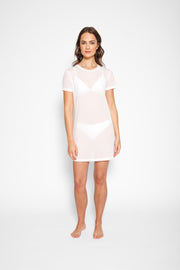 Escape Mesh Mini T-Shirt Dress