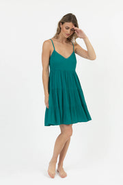 Miami Tiered Strappy Mini Dress