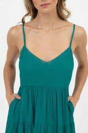 Miami Tiered Strappy Mini Dress