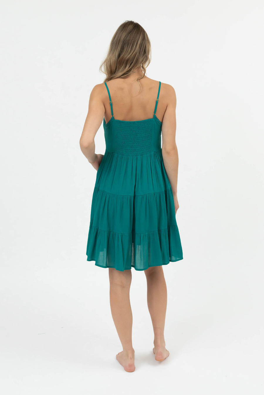 Miami Tiered Strappy Mini Dress