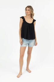 Miami Ruffle Strap Tank