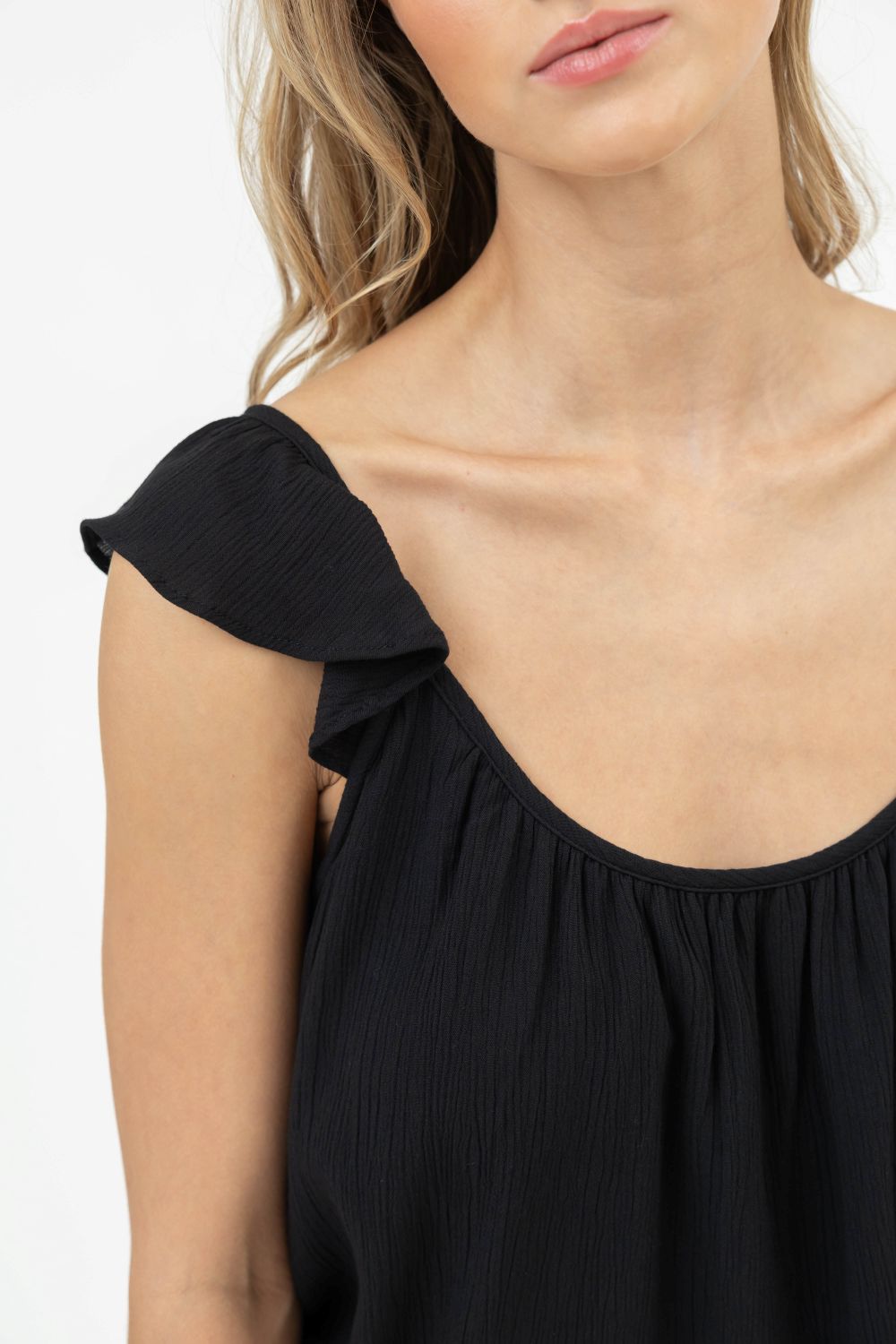 Miami Ruffle Strap Tank
