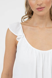 Miami Ruffle Strap Tank