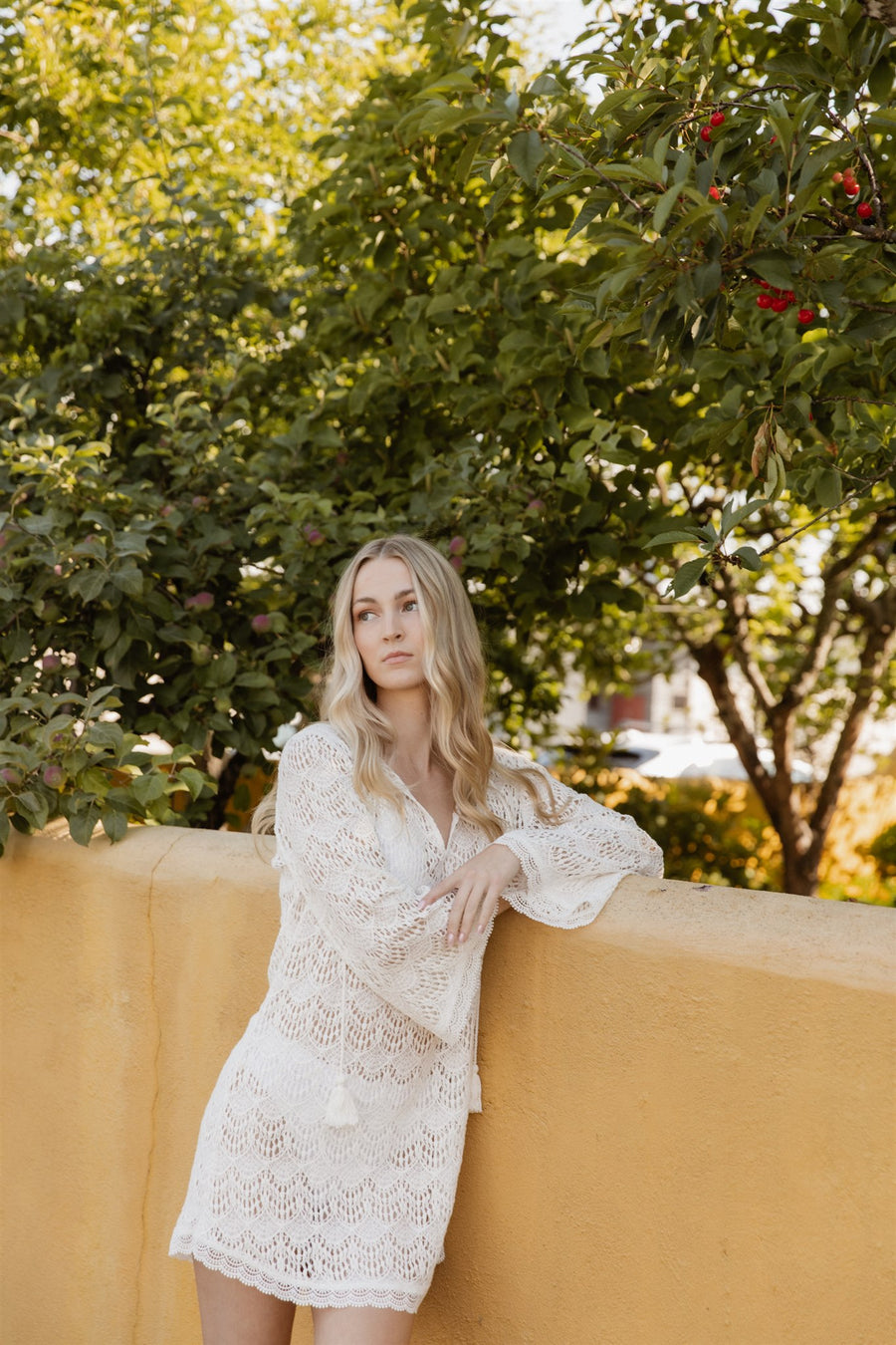 Flamenco Lace Crochet Beach Cover Up Tunic Dress | Women's Beachwear Koy Resort Flamenco Lace Crochet Beach Cover Up Tunic Dress | Women's Beachwear Koy Resort