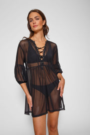 Escape Mesh Lace Front Dress