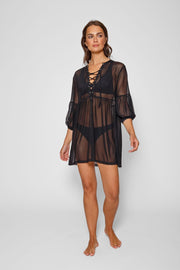 Escape Mesh Lace Front Dress