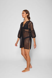 Escape Mesh Lace Front Dress