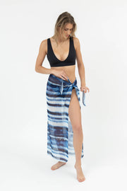 Escape Mesh Printed Sarong Cover Up