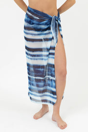 Escape Mesh Printed Sarong Cover Up