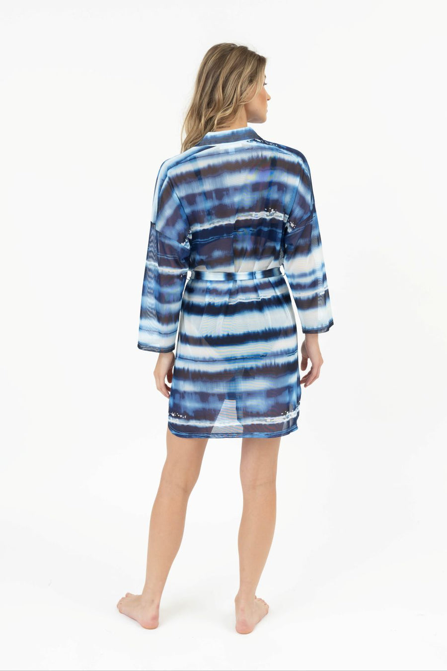 Escape Mesh Cover Up Shirt Dress