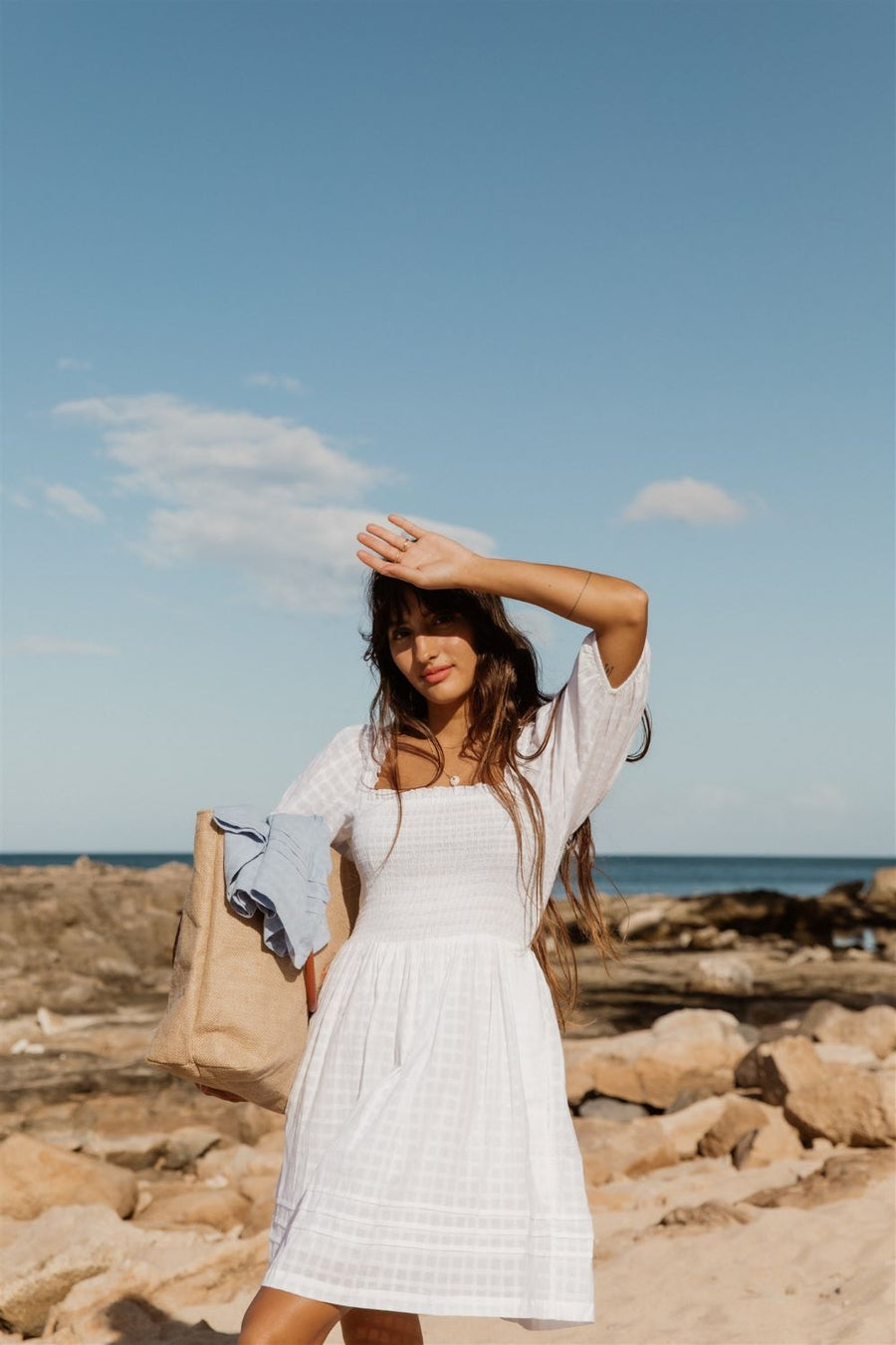 Miami Smocked Mini Dress