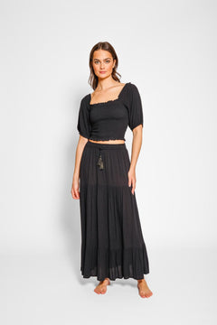 Miami Tiered Boho Maxi Skirt