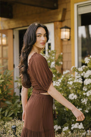 Ensemble jupe Miami couleur espresso