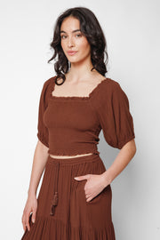 Ensemble jupe Miami couleur espresso