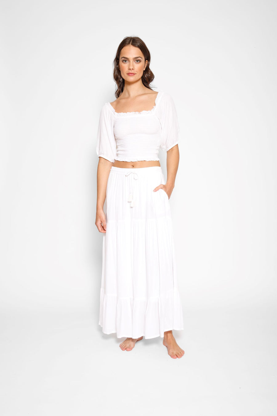 Ensemble jupe Miami en blanc