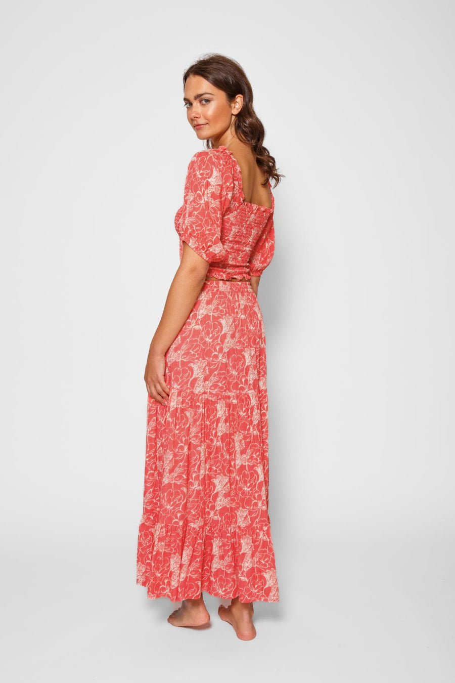 Haut court à smocks Bloom