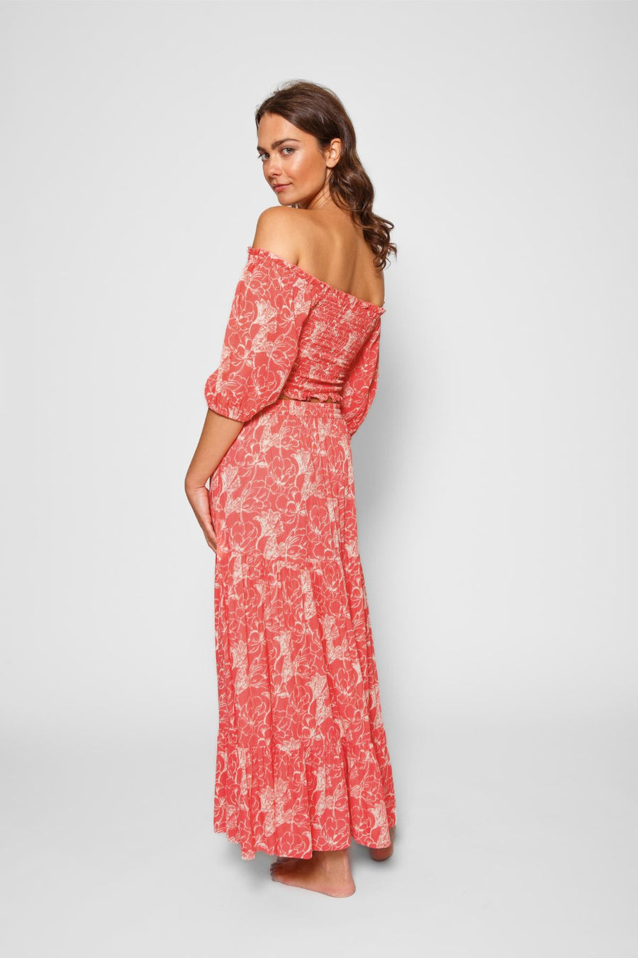 Haut court à smocks Bloom