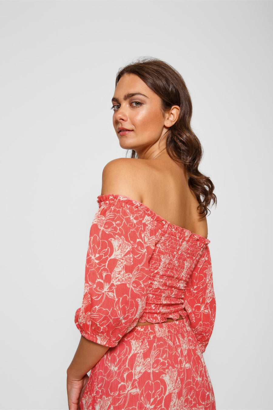 Haut court à smocks Bloom