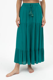 Miami Tiered Boho Maxi Skirt