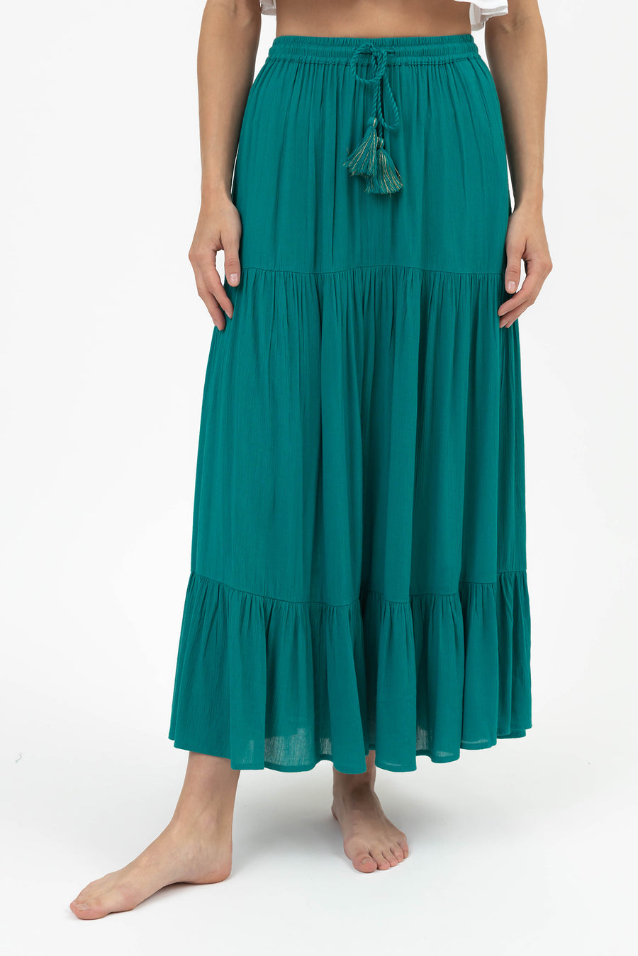 Miami Tiered Boho Maxi Skirt