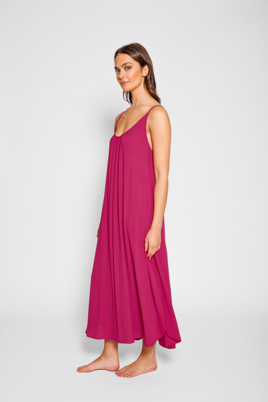 Miami Side Slit Strappy Midi Dress