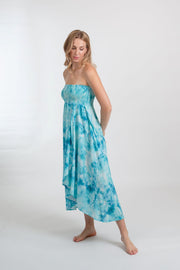 Aquarelle Tie Dye Convertible Bandeau Dress