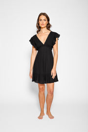 Miami Ruffle Mini Dress - Sangria / M Miami Ruffle Mini Dress - Sangria / M