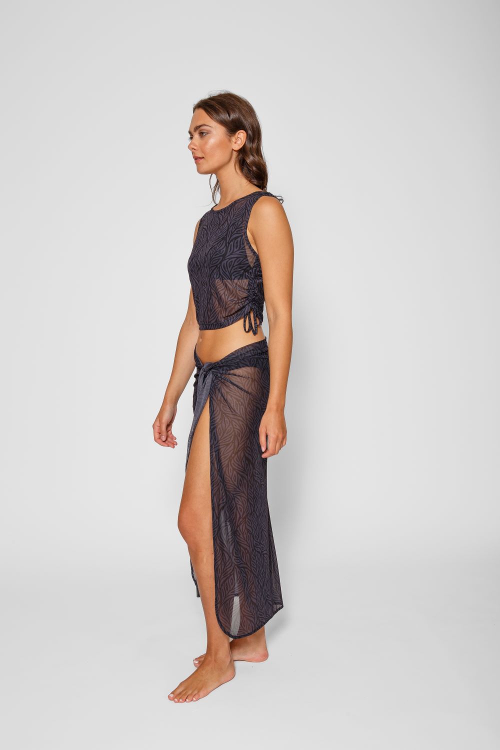 Seascape Mesh Set in Midnight Black