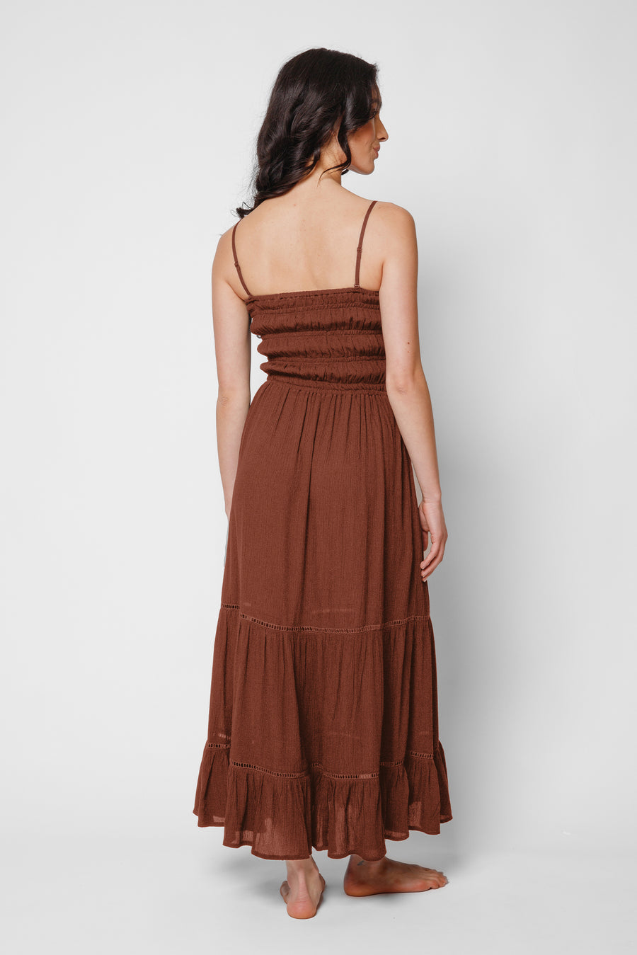 Miami Luxe Smocked Tiered Dress