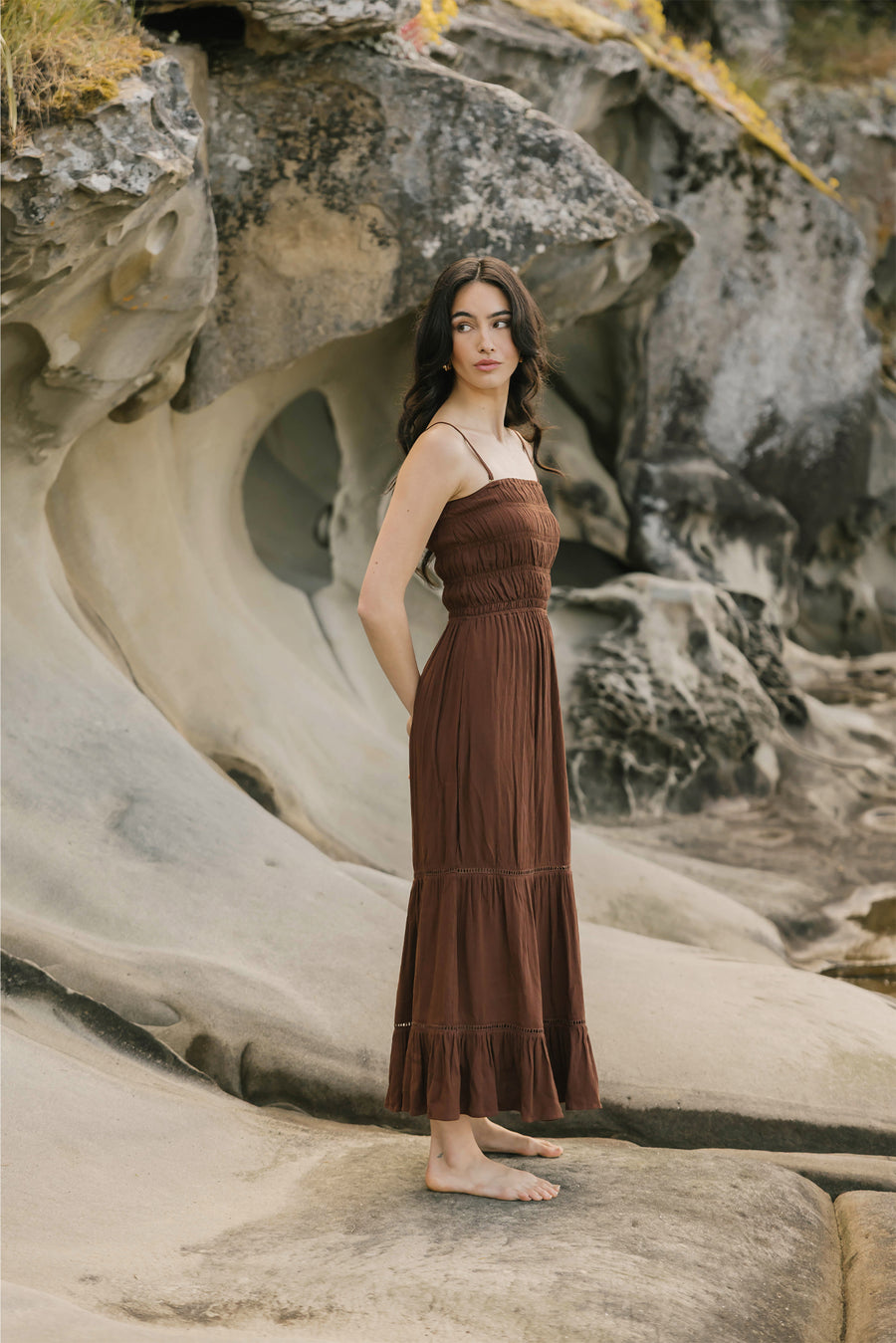 Miami Luxe Smocked Tiered Dress