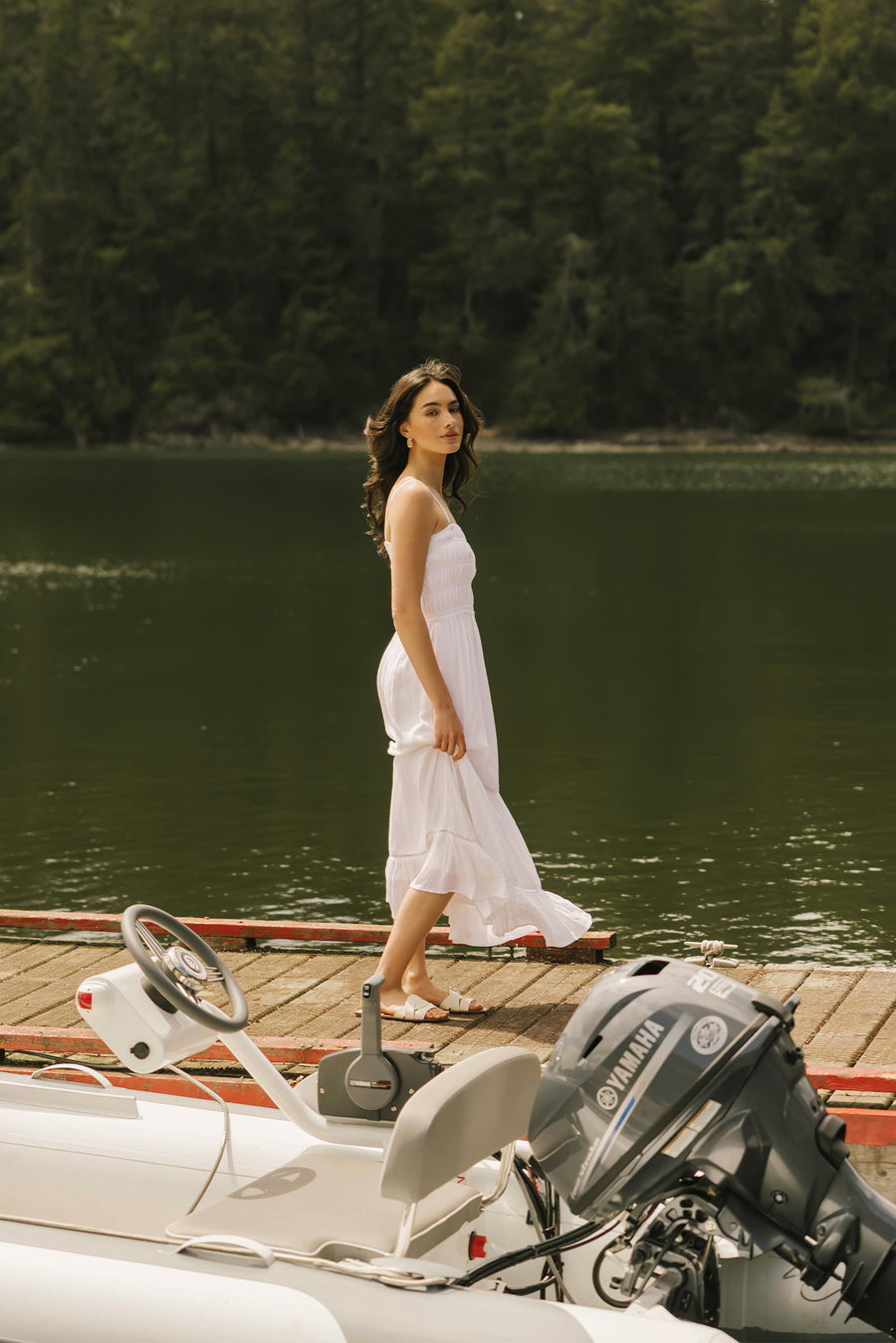 Miami Luxe Smocked Tiered Dress